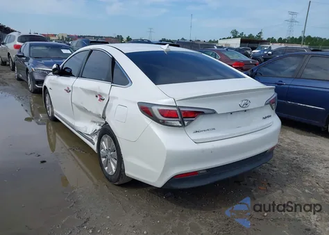 2016 Hyundai Sonata Hybrid/Se from USA, damaged, VIN KMHE24L16GA038859